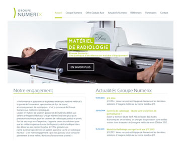 Refonte du site Internet de Groupe Numerix, acteur de référence des technologies d'imagerie médicale