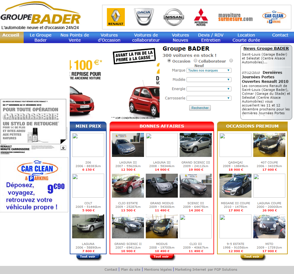 Le Groupe BADER, acteur majeur du commerce automobile en Alsace, nous confie son Marketing Internet
