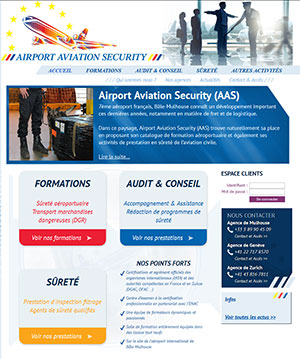 Airport security collaboration agence webmarketing