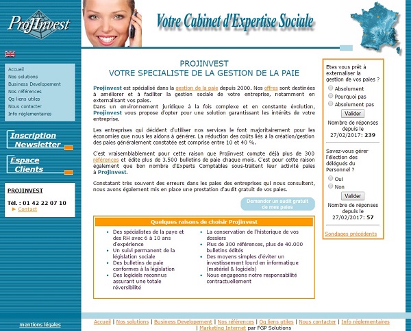 projinvest site spécialiste gestion de paie