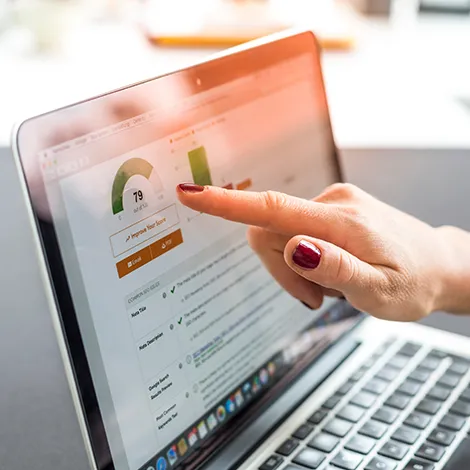 Dashboard analytics avec des courbes de trafic organique en hausse
